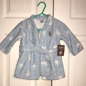 NWT Boy’s Carter's Paw Print Terry Robe